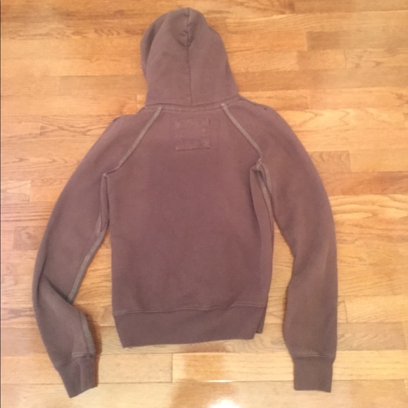 LADIES ABERCROMBIE BROWN MEDIUM SWEATSHIRT HOODED - Picture 2 of 3